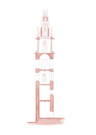 7. Torre gótica Santa María. Idealización