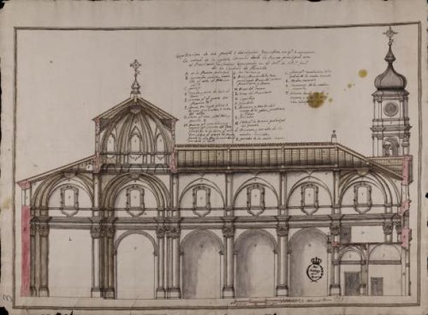 10. Alzado. Fray Atanasio Aznar. Real Academia de Bellas Artes de San Fernando. A-4379