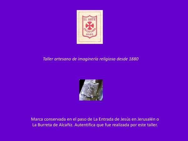 9. Marca de los imagineros en el paso