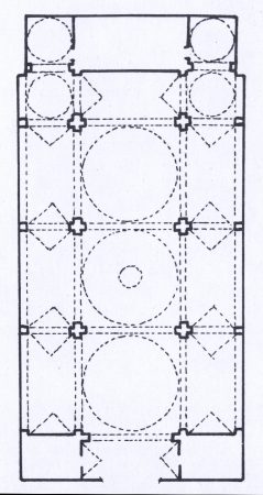 21. Planta iglesia parroquial Berge. Santiago Sebastián, 1974.